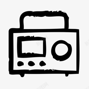 收音机设备电子设备图标图标