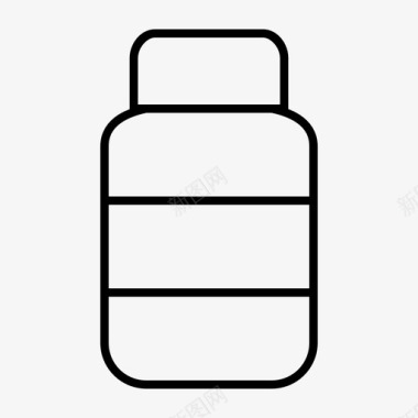 补充剂瓶子胶囊图标图标