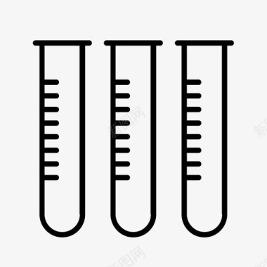 试管法医学科学家图标图标