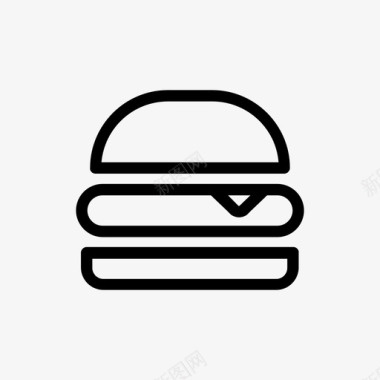 芝士汉堡食物图标图标