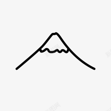 富士山日本地标图标图标