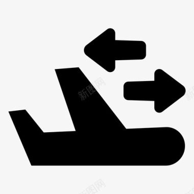 改变航班飞行方向航班图标图标