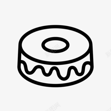 免抠搓澡海绵雪纺蛋糕蛋糕食品图标图标