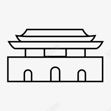 北京建筑地标图标图标