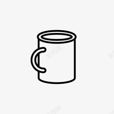 咖啡杯热饮茶图标图标