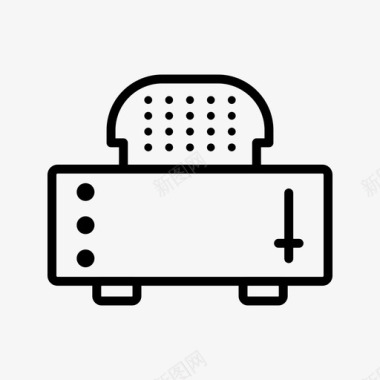 切片烤面包机机器电子设备图标图标