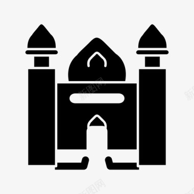 小清真寺图标图标