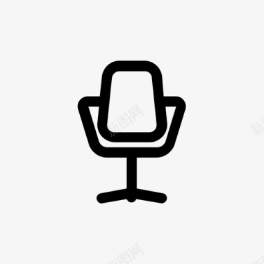 座椅办公椅座椅家具和家居装饰图标图标