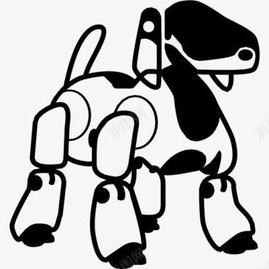 狗机器人狗宠物图标图标