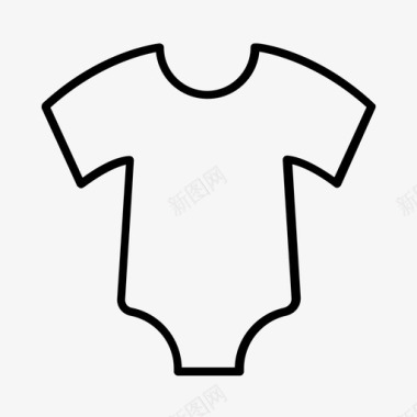 婴儿衣服新生儿图标图标