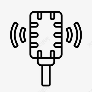 自媒体微信营销麦克风音频通信图标图标