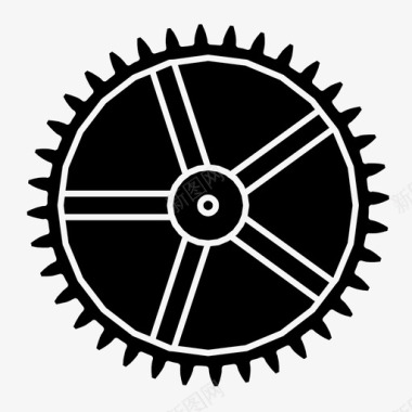 工作齿轮发动机机器图标图标
