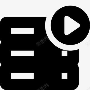 服务器播放数据库服务器存储图标图标