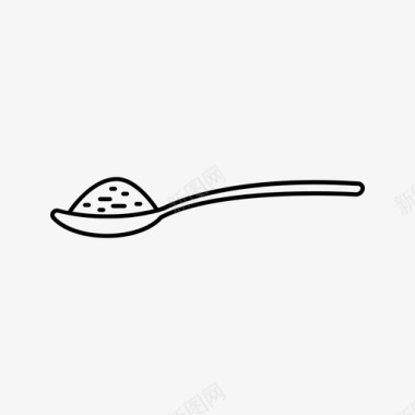 汤匙餐具勺子图标图标
