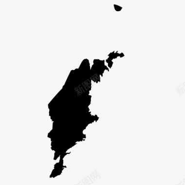 哥德兰县地图瑞典图标图标