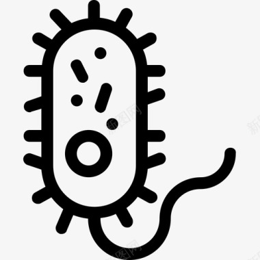 细菌生物学微生物图标图标