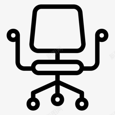 椅子办公室家具图标图标