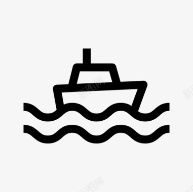 船舶航行海上旅游图标图标