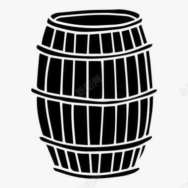 木桶威士忌葡萄酒图标图标