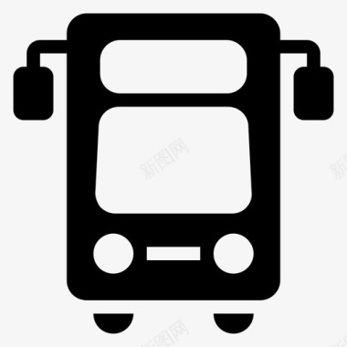 交通公共汽车学校图标图标