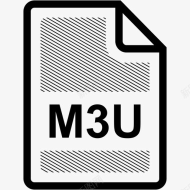 m3u文件扩展名格式图标图标