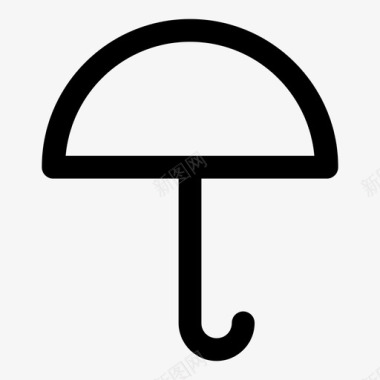 雨伞保险雨图标图标