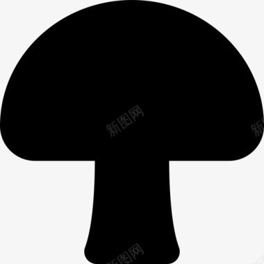 森林蘑菇烹饪食物图标图标