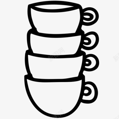 浓缩咖啡杯咖啡杯咖啡图标图标