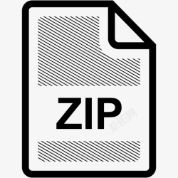 ZIP文件格式zip文件扩展名格式图标高清图片