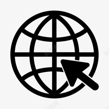 网络全球互联网图标图标
