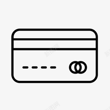 信用卡信用卡银行支票图标图标