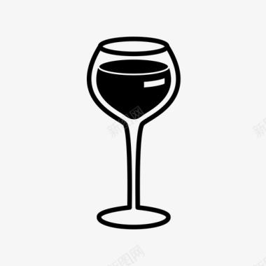 一杯酒酒红酒图标图标