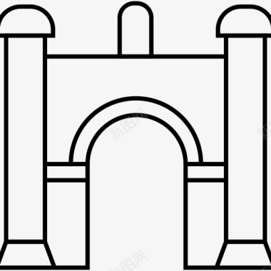 纪念碑方尖碑布宜诺斯艾利斯建筑地标图标图标