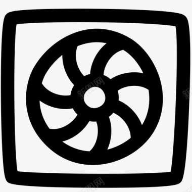 pc散热机箱风扇电脑风扇图标图标