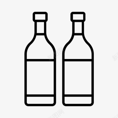 酒瓶鉴赏家饮料图标图标