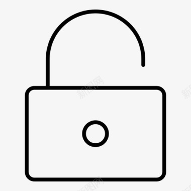 挂锁解锁密码受保护图标图标