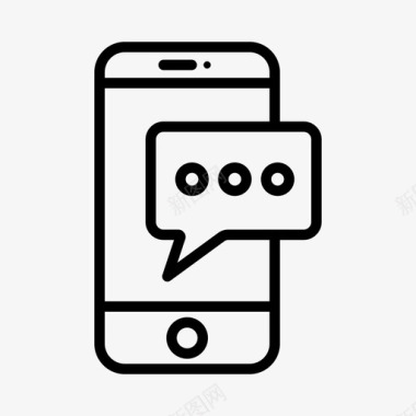 手机短信短信聊天手机图标图标