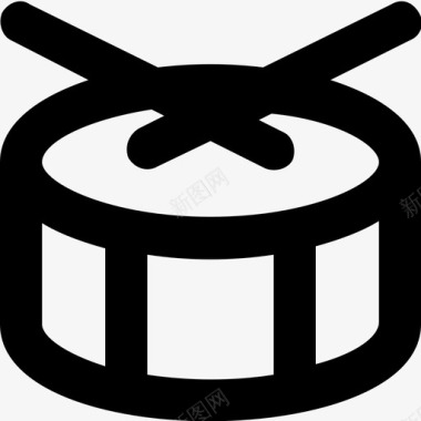 鼓手鼓乐器图标图标
