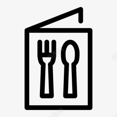 菜单餐具食物清单图标图标