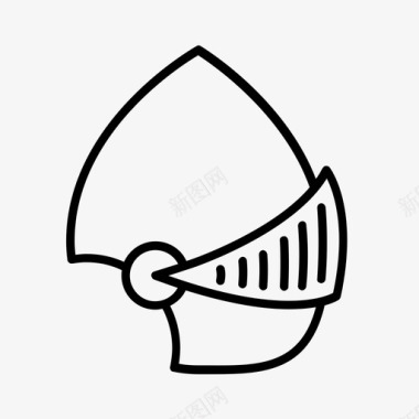 中世纪头盔骑士中世纪盔甲图标图标