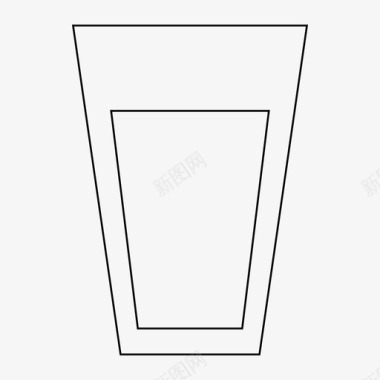 食物和饮料玻璃杯子饮料图标图标