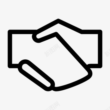 握手协议商业交易图标图标