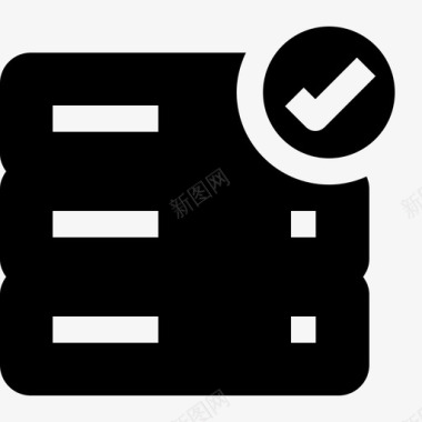 服务器验证数据库接受服务器图标图标