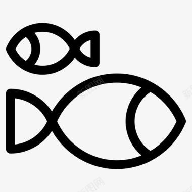 鱼鱼饵钓鱼图标图标