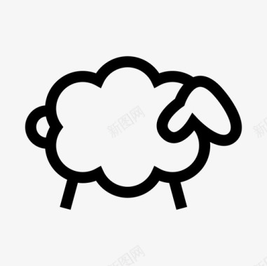 羊素材羊农场图标图标