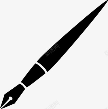 墨水矢量素材钢笔墨水文具图标图标