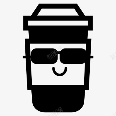 美团外卖图标设计酷外卖咖啡杯卡布奇诺纸图标图标