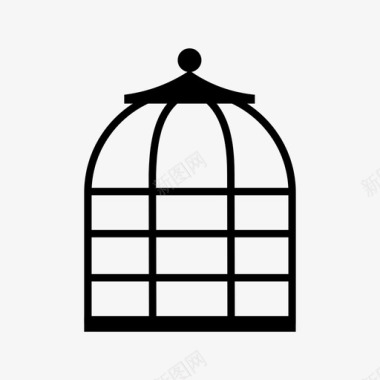 笼子动物篱笆图标图标