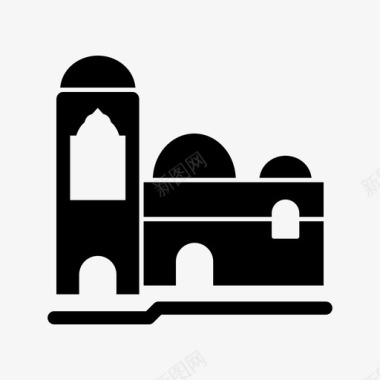 伊斯兰清真寺小型图标图标