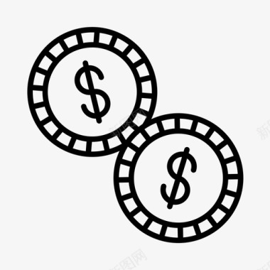 扑克筹码赌场赌博图标图标